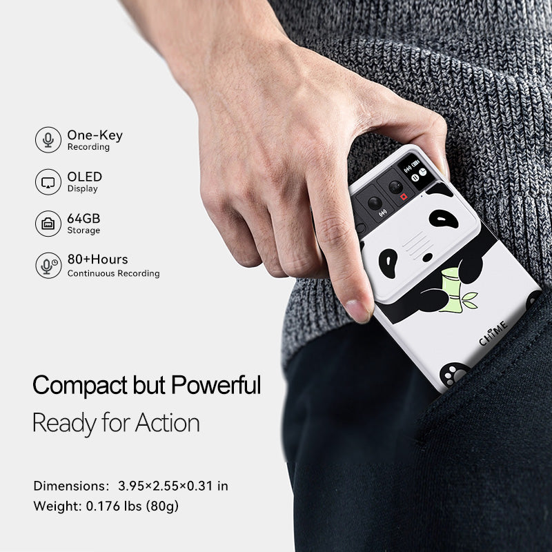 Voice Recorder Portable Protective Case, Compatible with Chime Note Pro AI Recorder, Carrying Case - CHIMENOTE