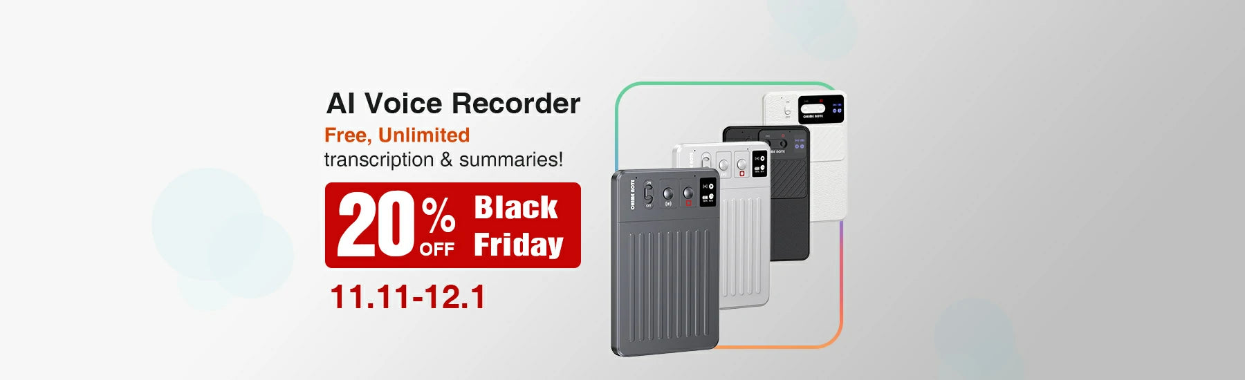 CHIME NOTE AI Voice Recorder - Free Transcription & AI Summaries